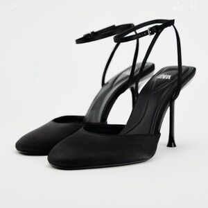 Black Zara heels. Size 10 BUT FITS LIKE 9 women’s